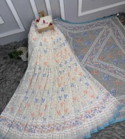 Ivory Floral Lehenga