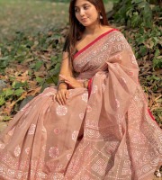 Dusty Rose Designer Saree