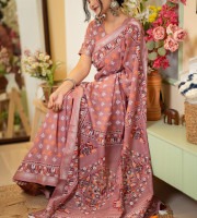 Dusty Pink Party Wear Gown